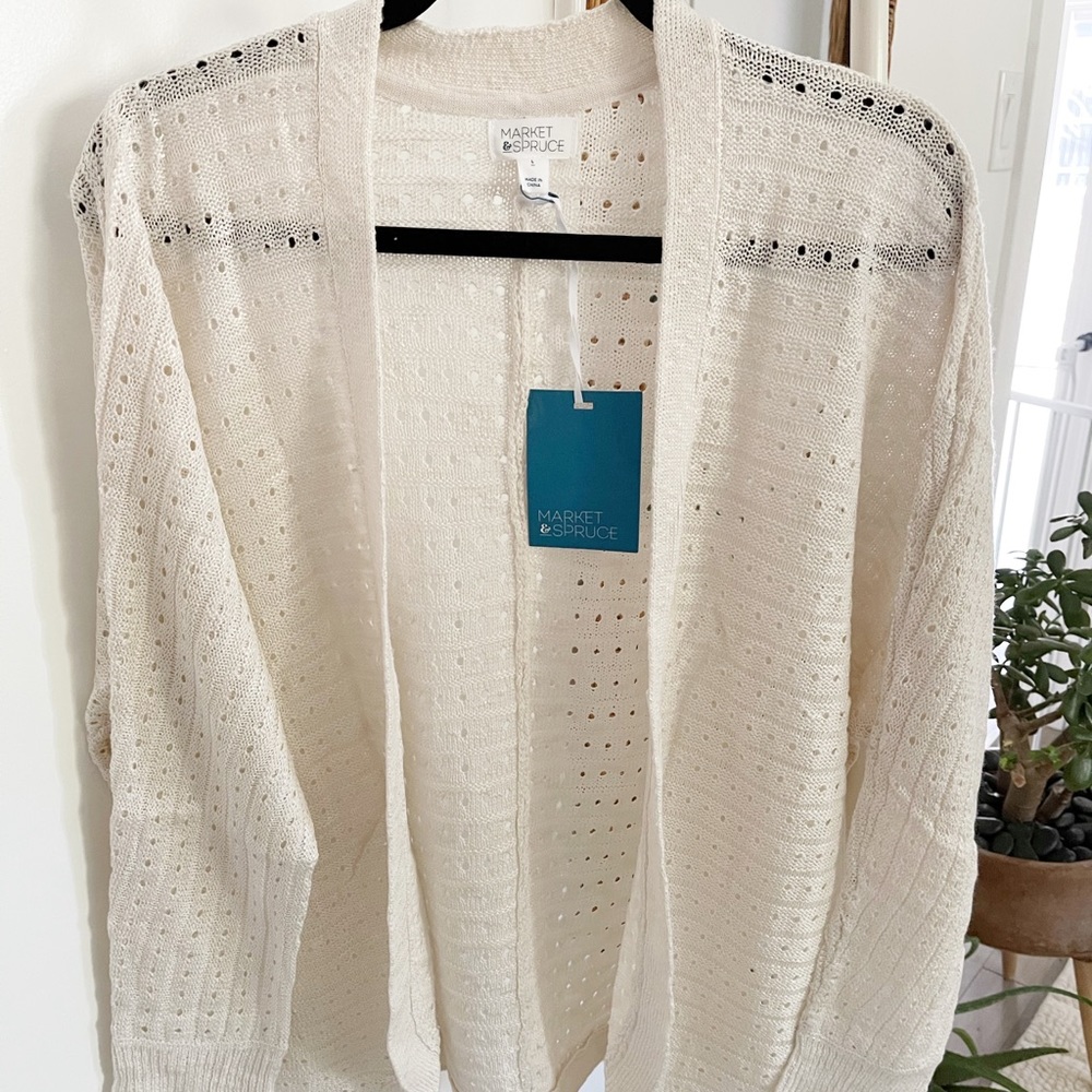 NWT Market & Spruce Knitted Cardigan - L